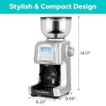 CASABREWS Electric Coffee Grinder with 77 Settings