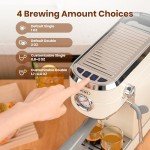 Gevi Espresso Machine and Coffee Grinder, Beige