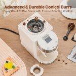 Gevi Espresso Machine and Coffee Grinder, Beige