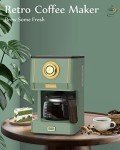 Amaste Retro Drip Coffee Maker with Glass Pot