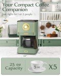 Amaste Retro Drip Coffee Maker with Glass Pot