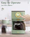 Amaste Retro Drip Coffee Maker with Glass Pot