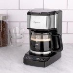 Capresso 5-Cup Mini Drip Coffeemaker, Black/Silver