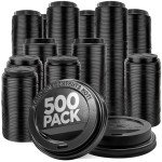 Travel Lids for Disposable Coffee Cups - 500 Pack