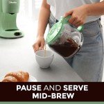 MÜELLERHOME Sage Green Drip Coffee Maker, 12 Cups
