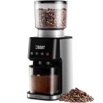 KIDISLE Electric Burr Coffee Grinder with Timer