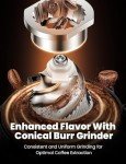 KIDISLE Electric Burr Coffee Grinder with Timer