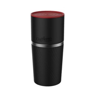 Cafflano Klassic : All-in-1, Drip Kettle+Grinder+Permanent Stainless Filter Dripper+Double-wall Tumbler, Pourover, Coffee Maker for Camping & Travel