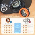 SOWTECH Adjustable Burr Coffee Grinder with 38 Settings