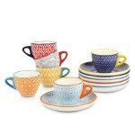 Selamica Assorted 2 oz Espresso Cup Set