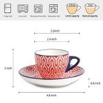Selamica Assorted 2 oz Espresso Cup Set
