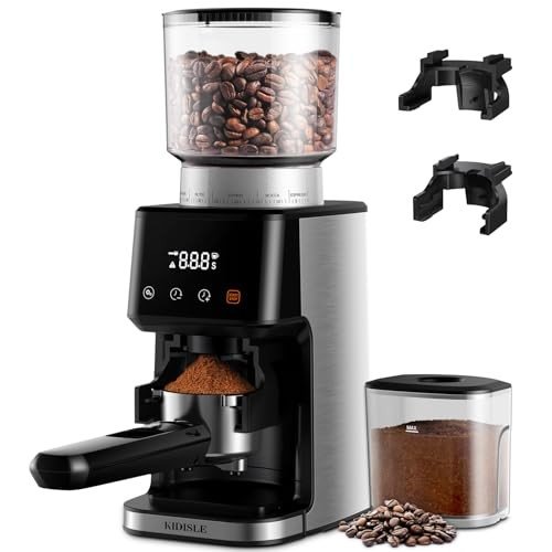 KIDISLE Electric Conical Burr Coffee Grinder
