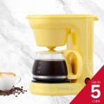 Holstein Housewares 5-Cup Drip Coffee Maker
