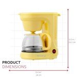 Holstein Housewares 5-Cup Drip Coffee Maker