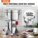 VEVOR 2500g Electric Grain and Spice Grinder