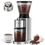 TWOMEOW Electric Conical Burr Coffee Grinder