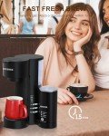 MIKESIER 3IN1 Coffee Maker with Milk Frother