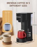MIKESIER 3IN1 Coffee Maker with Milk Frother