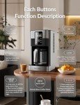 Programmable Stainless Steel Coffee Maker with Carafe