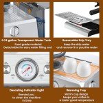 Professional 15-Bar Espresso Machine with Grinder