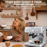 Professional 15-Bar Espresso Machine with Grinder