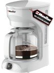 MÜELLERHOME 12-Cup White Coffee Maker with Carafe