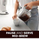 MÜELLERHOME 12-Cup White Coffee Maker with Carafe