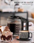 Kismile 14-Cup Programmable Drip Coffee Maker