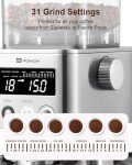 Adjustable Electric Burr Coffee Grinder with 31 Settings