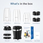 Colarlemo 1200W Portable Blender with To-Go Cups