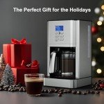 12-Cup Programmable Drip Coffee Maker with Pot