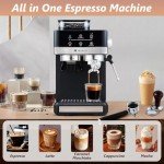 Tesslux 20 Bar Espresso Machine with Grinder