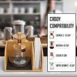 Bamboo Caddy and Lid for Pour Over Coffee