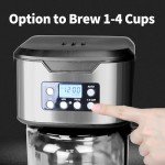 HousesAid 12-Cup Programmable Coffee Maker – Stainless Steel