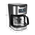 HousesAid 12-Cup Programmable Coffee Maker – Stainless Steel