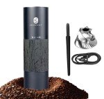 Electric Coffee Grinder with Stainless Steel Burrs