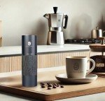 Electric Coffee Grinder with Stainless Steel Burrs