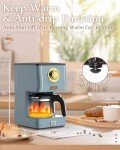 Amaste 5-Cup Retro Drip Coffee Maker, Ash Blue