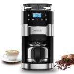 HOMOKUS 10-Cup Touch Screen Coffee Maker