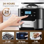 HOMOKUS 10-Cup Touch Screen Coffee Maker