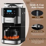 HOMOKUS 10-Cup Touch Screen Coffee Maker