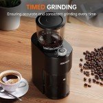 Adjustable Burr Coffee Grinder with 38 Settings