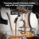 Kismile 20 Bar Espresso Machine with Grinder & Frother