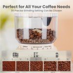 Gevi Adjustable Conical Burr Coffee Grinder 35 Settings