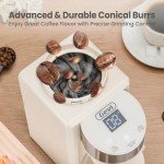 Gevi Adjustable Conical Burr Coffee Grinder 35 Settings
