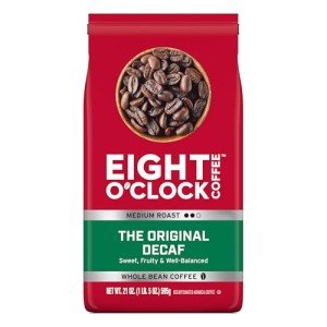 Eight O'Clock Coffee Decaf, Medium Roast Whole Bean