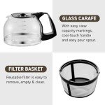 Elite Gourmet EHC-5055# Black Drip Coffee Maker