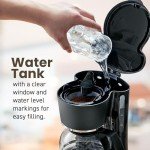 Elite Gourmet EHC-5055# Black Drip Coffee Maker