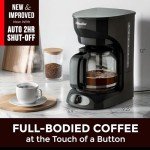 Mueller 12-Cup Drip Coffee Maker: Auto Warm Feature, Anti-Drip