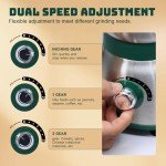 Electric Herb Grinder with 3 Stainless Steel Blades